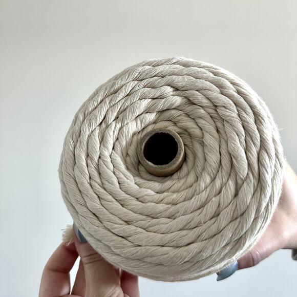 One Roll of 5mm Single Strand Macrame Cord - Picture 2 of 5